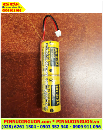 Panasonic 2BR-2/3A (Bộ 2viên), Pin nuôi nguồn Panasonic 2BR-2/3A Lithium 6v 1200mAh, Xuất xứ Nhật